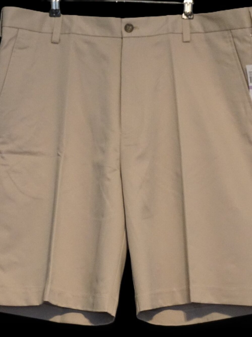 Izod Khaki Flat Front Chino Shorts Men’s Size 38